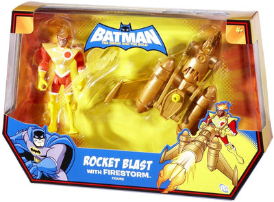 Batman - The Brave & The Bold Rocket Blast con juego de figuras de acción FIRESTORM de Mattel 