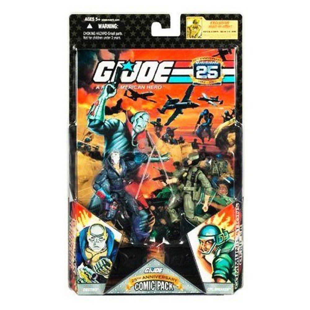 GI Joe 25th Anniversary Comic Pack with Destro and Scarred Cpl
