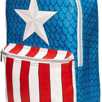 Marvel Comics -  Captain America Backpack with Pin Set by LOUNGEFLY