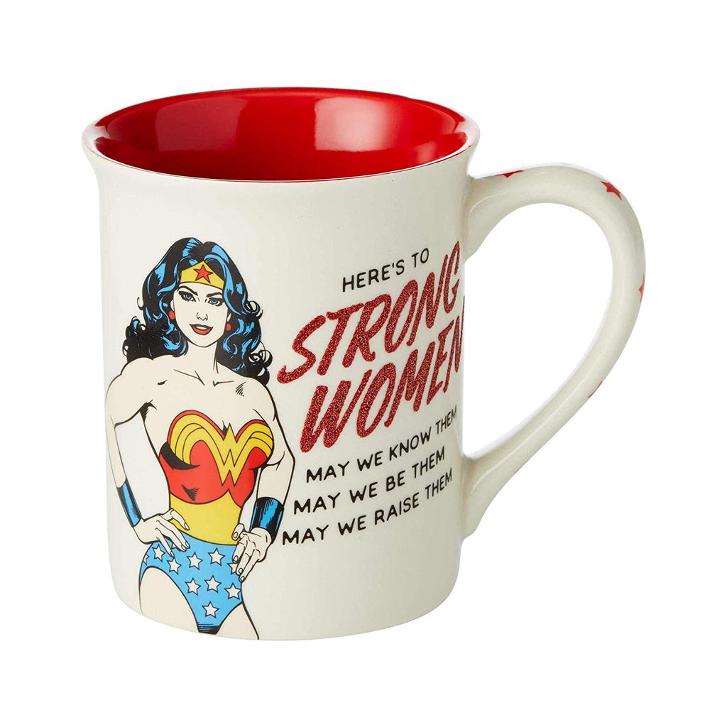 Enesco Our Name is Mud DC Comics Wonder Woman Strong Woman Mug