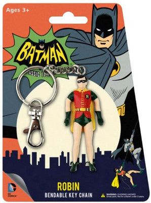 Batman - 1966 Classic TV Series ROBIN Bendable Poseable Keychain