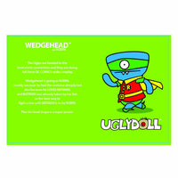 Uglydoll DC Comics de Gund Wedgehead como Robin 11 pulgadas