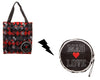DC Comics Harley Quinn Packable Tote Bag Reusable Shopping Grocery Batman New