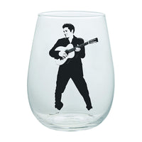 Vandor 47212 Elvis Rock and Roll Contour Drinkware Glass Tumblers, 18 Ounce, 2 Piece Set