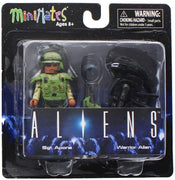 Aliens - Serie 1 Sgt Apone &amp; Warrior Alien 2-pack Minimates por Diamond Select