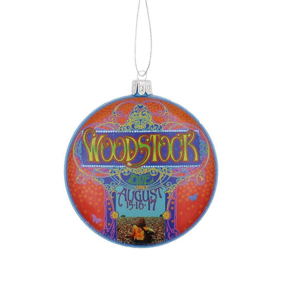 Festival de música de Woodstock - Adorno de 2 caras del 50 aniversario de Kurt Adler Inc.
