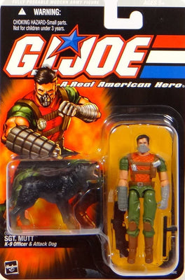 GI Joe - Un verdadero héroe estadounidense El sargento. Figura de acción Mutt & K9 Attack Dog 3 3/4 