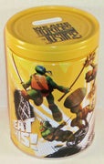 Teenage Mutant Ninja Turtles TMNT "¡Vence esto!" Banco redondo de hojalata con tapa fácil de quitar