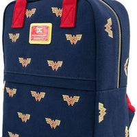 DC Comics - WW Icon Symbol Embroidered Canvas Double Strap Shoulder Backpack by LOUNGEFLY