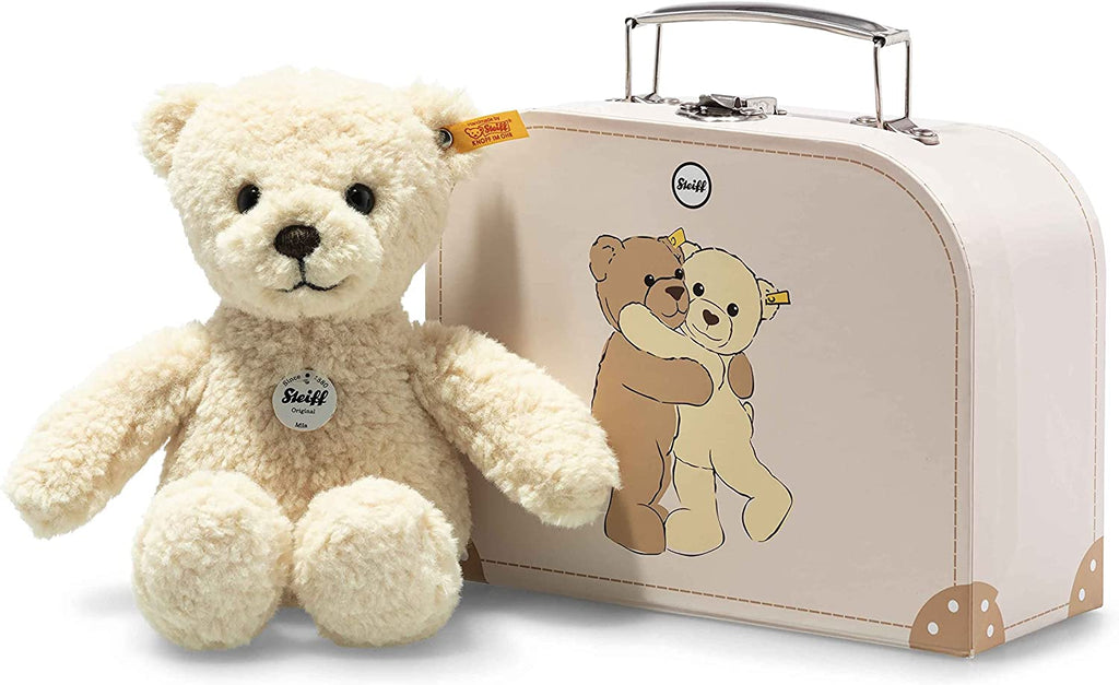 STEIFF -  Sister Mila Teddy Bear in Suitcase 8" Premium Plush by STEIFF