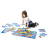 Melissa & Doug USA (United States) Map Floor Puzzle, Wipe-Clean Surface, Teaches Geography & Shapes, 51 Pieces, 24” L x 36” W