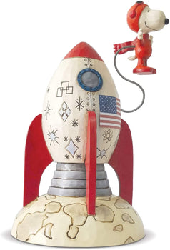 Peanuts - Snoopy Astronaut Spaceship Figurine from Jim Shore by Enesco D56