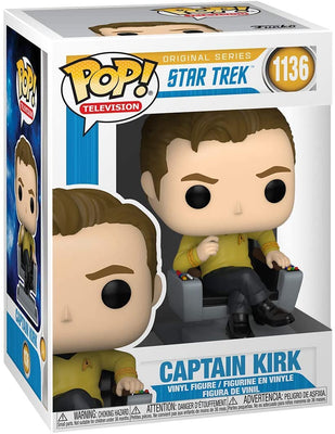 Star Trek -  Captain KIRK in Chair Pop! Vinyl Figure by Funko
