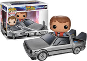 Back to the Future - Marty McFly with Delorean POP! Ridez Vinyl Set
