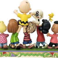 Peanuts - Figura de Peanuts Gang Grand Celebration de Jim Shore de Enesco D56 