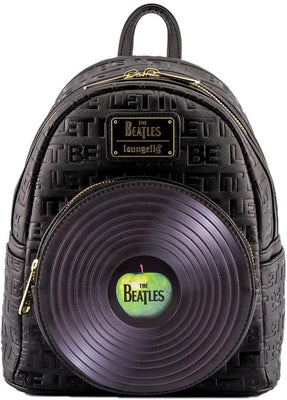 Beatles - Let it Be Vinyl Record Double Strap Shoulder Mini Backpack by LOUNGEFLY