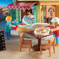 City Life - Set de construcción de pizzería de Playmobil 