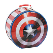 Vandor 26970 Marvel Shield - Bolso de hojalata con forma de escudo, multicolor