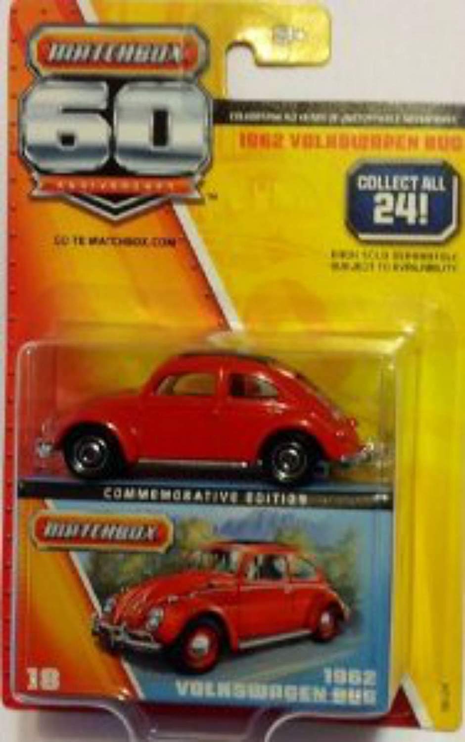 Matchbox 60th Anniversary 1962 Volkswagon Bug