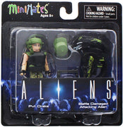 Aliens - Serie 1 Pvt Drake &amp; Battle Damaged Attacking Alien 2-pack Minimates por Diamond Select