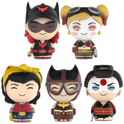 Figuras de vinilo Funko Dorbz - DC Bombshells - CONJUNTO DE 5 (Katana, Harley Quinn, Batgirl, Batwoman y Wonder Woman)