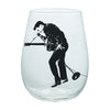 Vandor 47212 Elvis Rock and Roll Contour Drinkware Glass Tumblers, 18 Ounce, 2 Piece Set