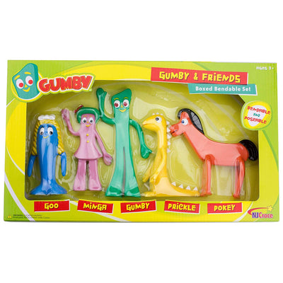 Gumby & Friends - Bendables Poseable Box Set, multicolor