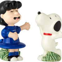 Peanuts - Lucy & Snoopy Salt & Pepper Set by Enesco D56