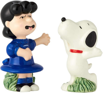 Peanuts - Lucy &amp; Snoopy Salero y Pimentero de Enesco D56 