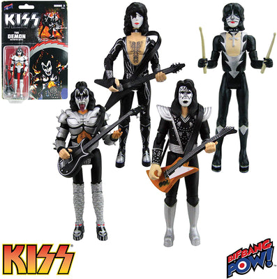 KISS BAND - Destroyer 3 3/4-Inch Series 1 Complete Set of 4 Action Figures