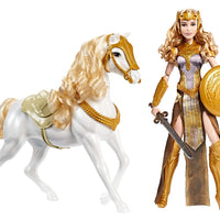 Mattel DC Wonder Woman Queen Hippolyta muñeca y caballo, 12 pulgadas