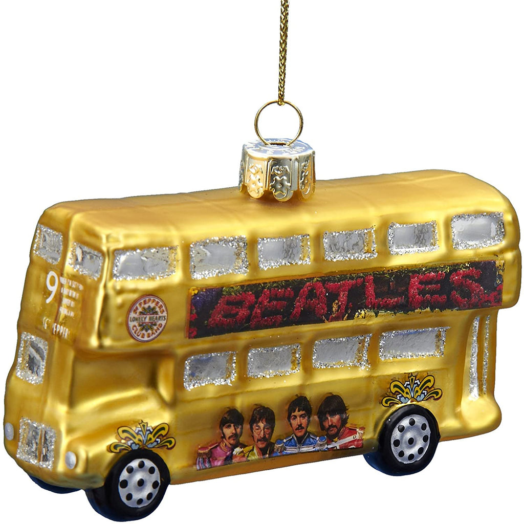 Beatles - Sgt. Peppers Glass Bus Ornament by Kurt Adler Inc.