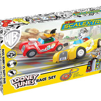 Scalextric My First Looney Tunes Bugs Bunny vs Daffy Duck Batería 1:64 Slot Car Race Track Set G1141T
