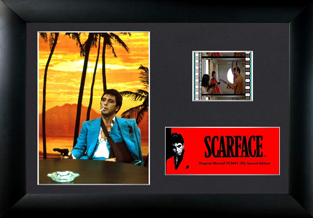 Scarface (Tony Montana - Every Dog Has Its Day) Authentic 35mm Film Cells Special Edition MiniCell Display