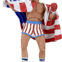 Rocky IV - Rocky 40th anniversary American Flag Trunks  7" Action Figure by NECA
