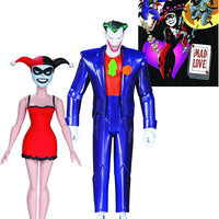 DC Collectibles - Batman: serie animada Joker &amp; Harley Quinn Mad Love Book y juego de 2 figuras de acción 