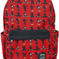 Disney - Mickey Mouse Parts Allover Print Nylon Backpack by Loungefly