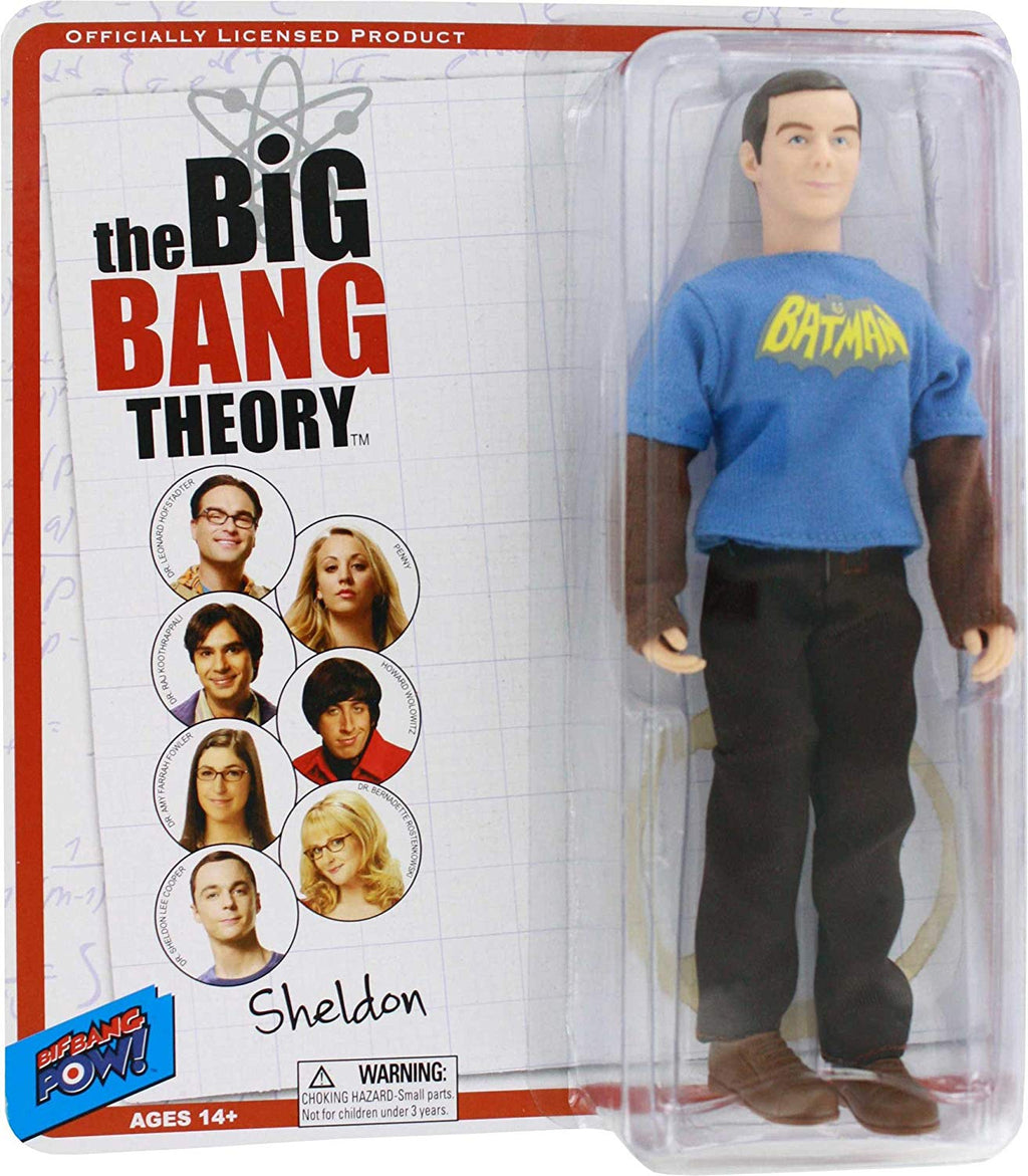 The Big Bang Theory Sheldon in a Vintage Batman Shirt 8-Inch Action Figure