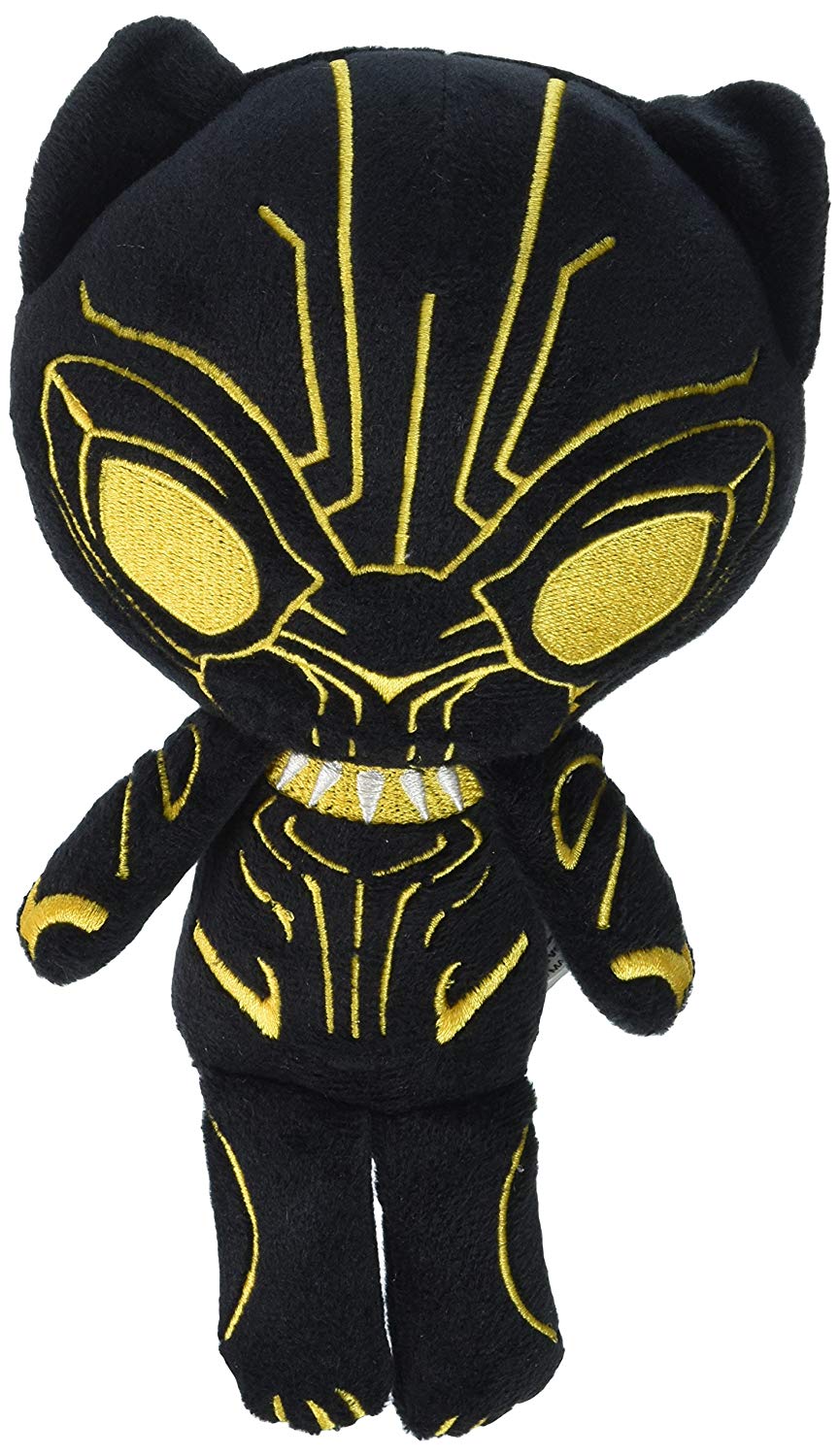 Funko Hero Plushies: Black Panther - Gold Glow Black Panther Collectible Plush