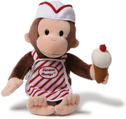 Curious George - with ICE CREAM 13"  Plush by Gund