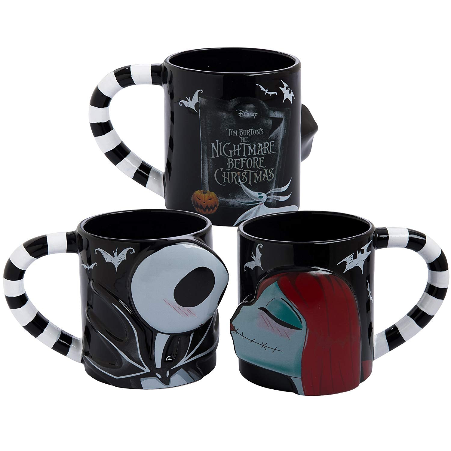 Vandor Disney The Nightmare Before Christmas Moon Scene Heat Reactive Color  Changing 20 OZ. Tea Coffee Mug