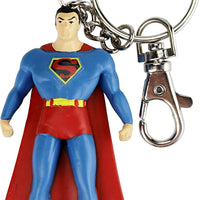 NJ Croce Superman Key Chain, 3", Blue