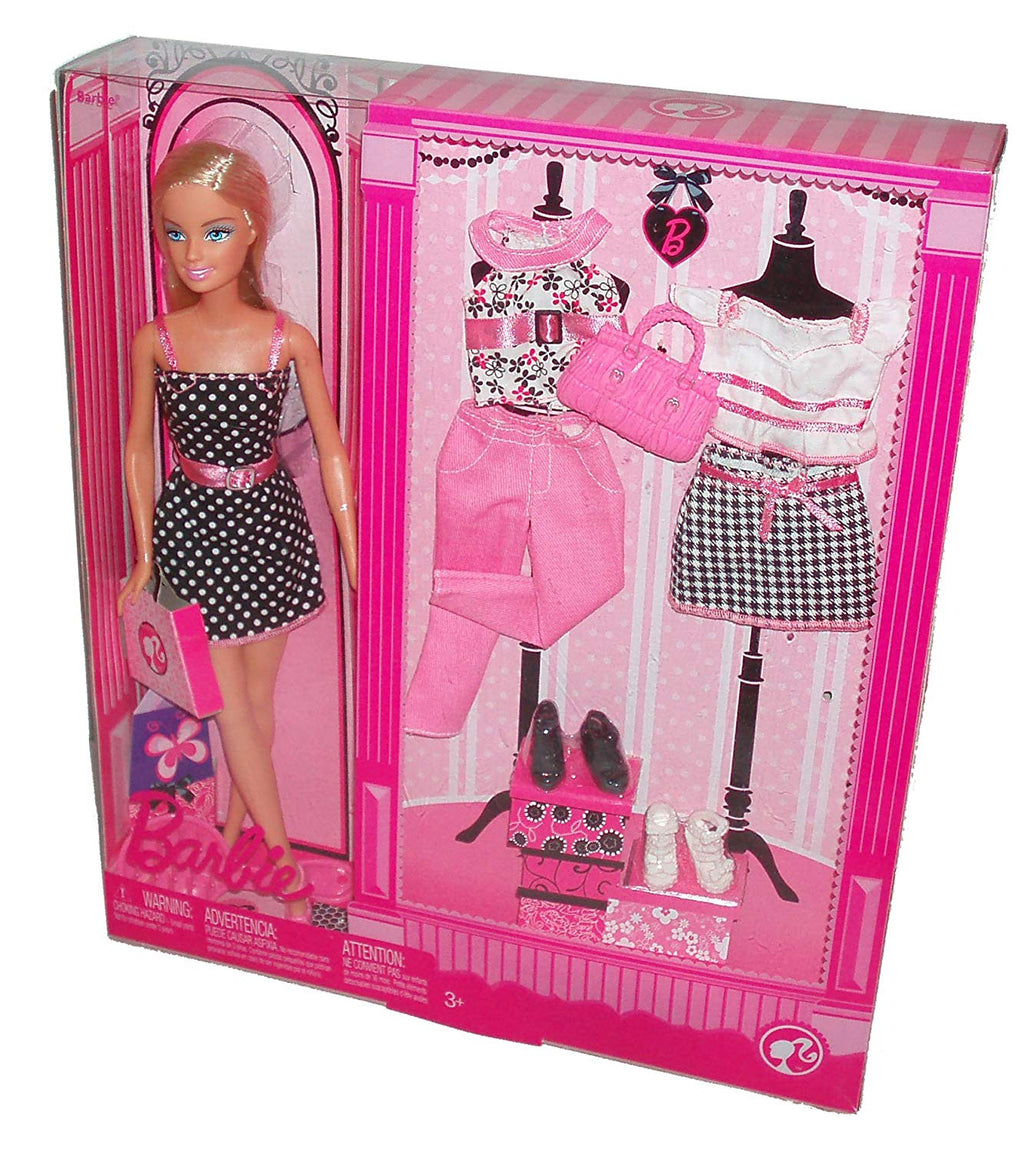 Barbie 2008 Pink Series Juego de muñecas de 12 pulgadas