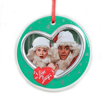 Kurt Adler I love Lucy Christmas Ornament Lucille Ball Desi Arnaz as Santa