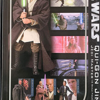 Star Wars - Figura de acción coleccionable en caja de Qui-Gon Jinn de 12" de Sideshow Collectibles