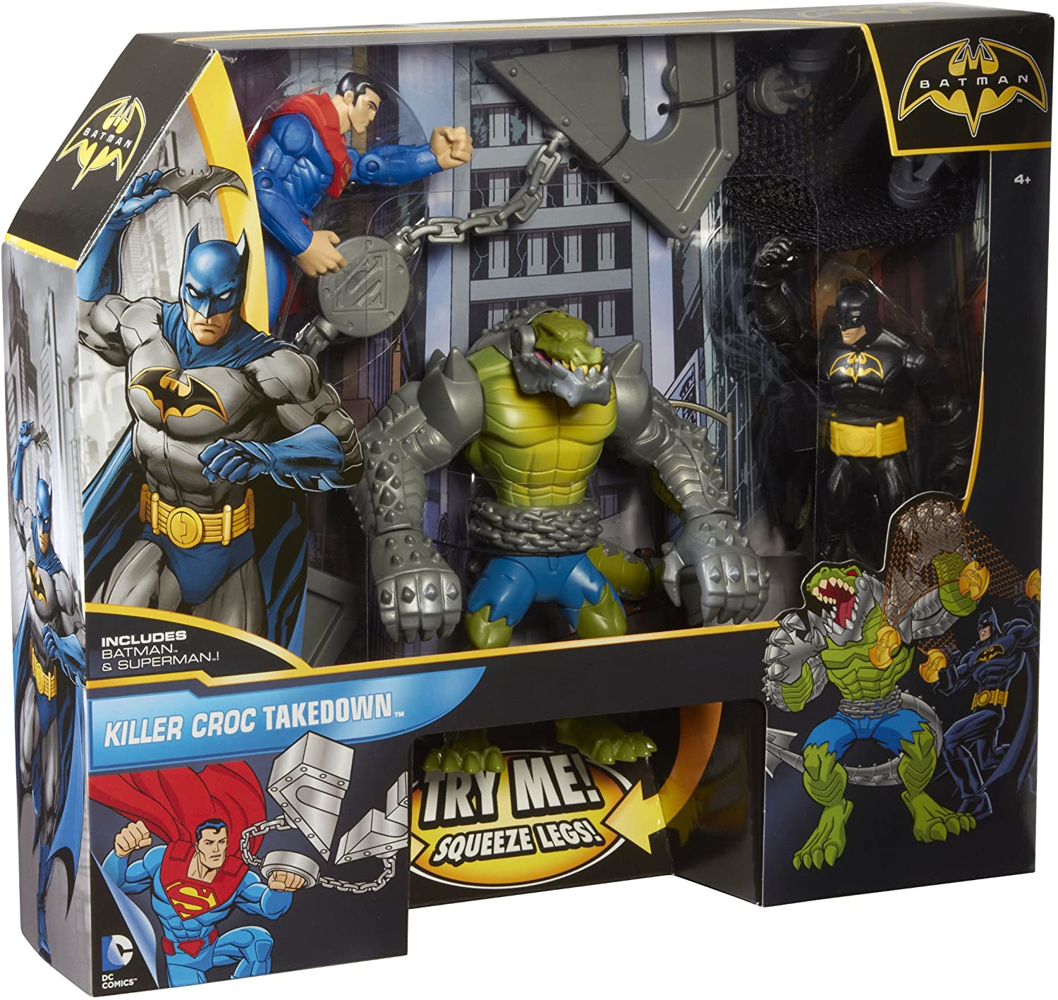 Batman Killer Croc Takedown Action Figure Set by Mattel A D