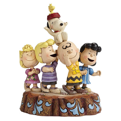 Jim Shore Peanuts Charlie Brown 65th Anniversary Hooray Figurine