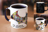 Morphing Mugs DC Comics Justice League (Batman 75th) Ceramic Mug, Black