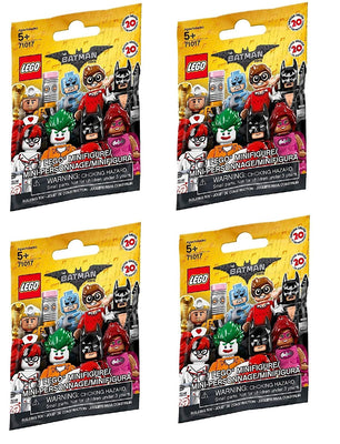 LEGO, The LEGO Batman Movie Minifigures Bundle of 4 (71017) Los estilos pueden variar