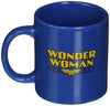 ICUP DC Wonder Woman Taza de cerámica con cara en relieve, 20 onzas, azul